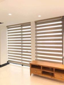 rèm cầu vồng hàn quốc màu be