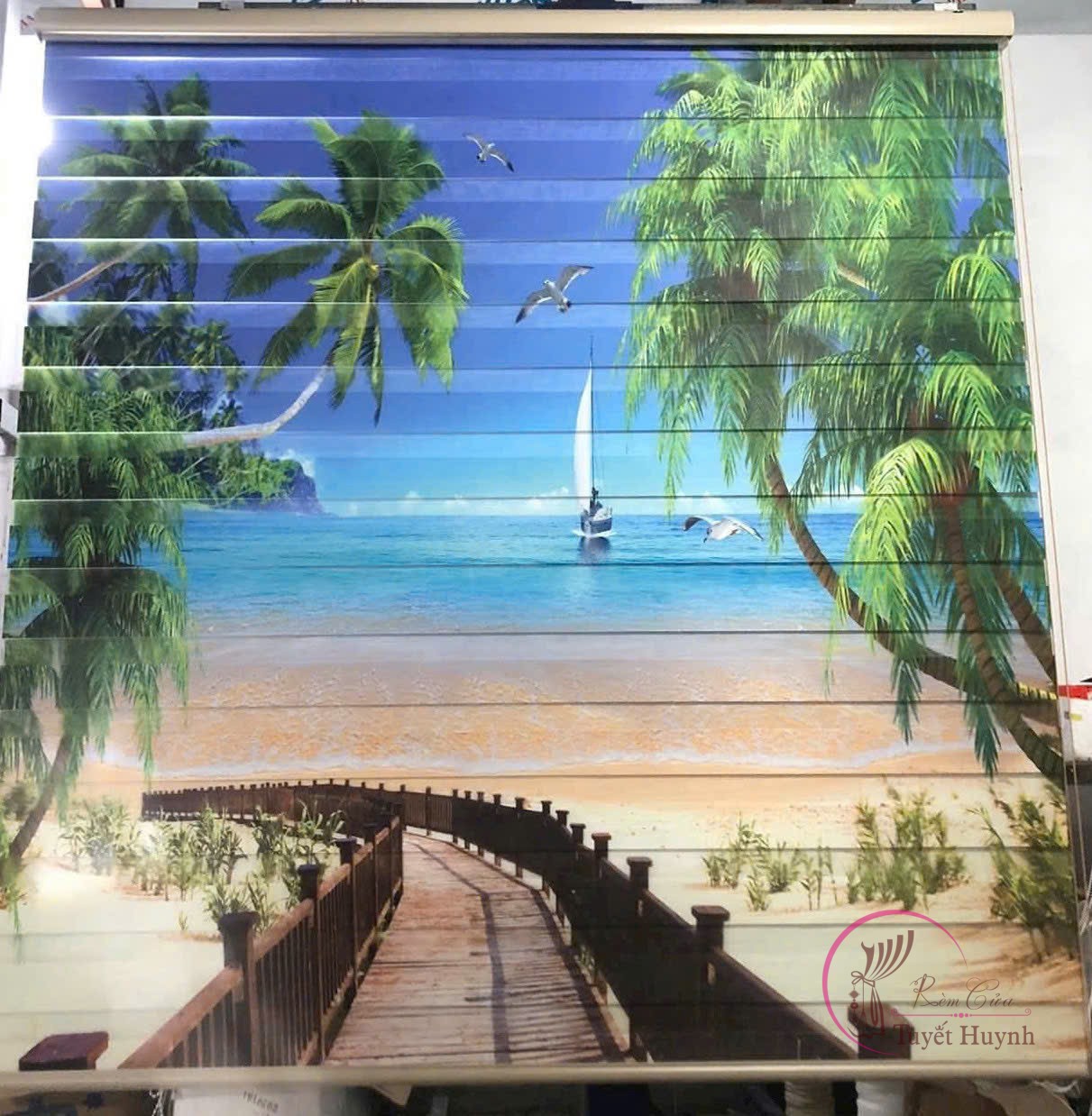 Rèm cầu vồng in tranh TH9-101 - Hình ảnh 5