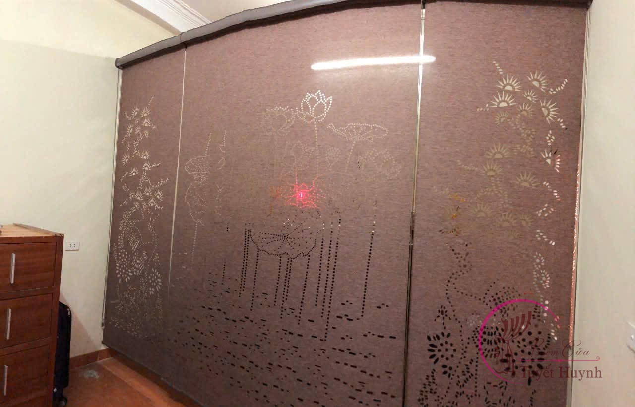 Rèm khắc laze xuyên sáng