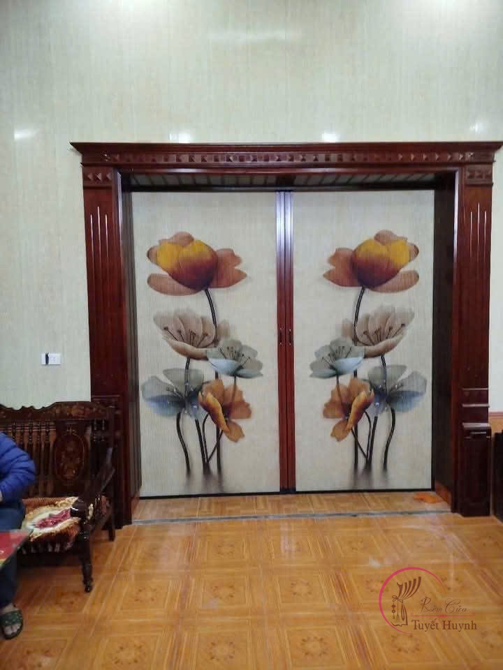 Vách tổ ong in tranh