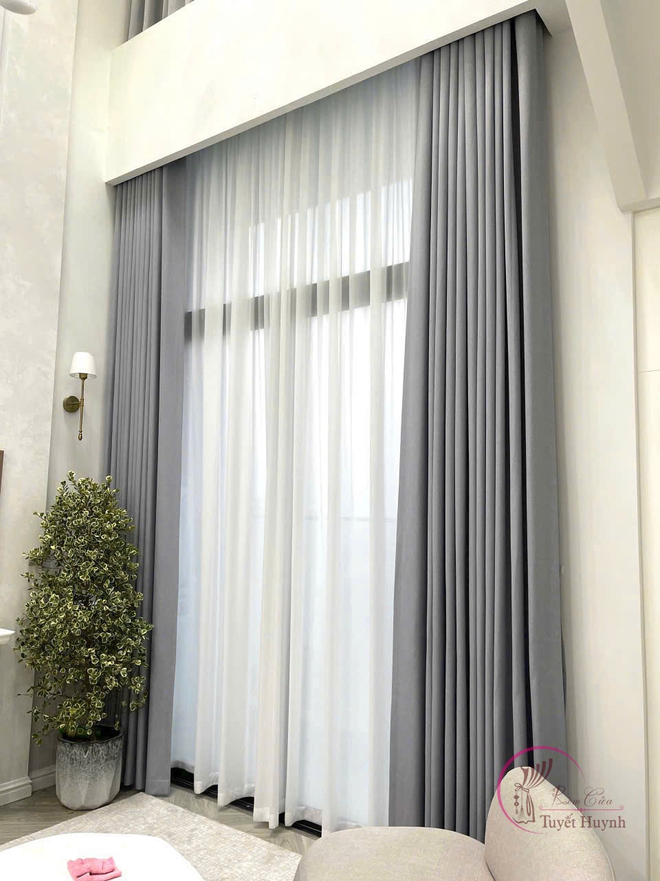 Rèm vải nhập khẩu TH1-308 - Hình ảnh 7