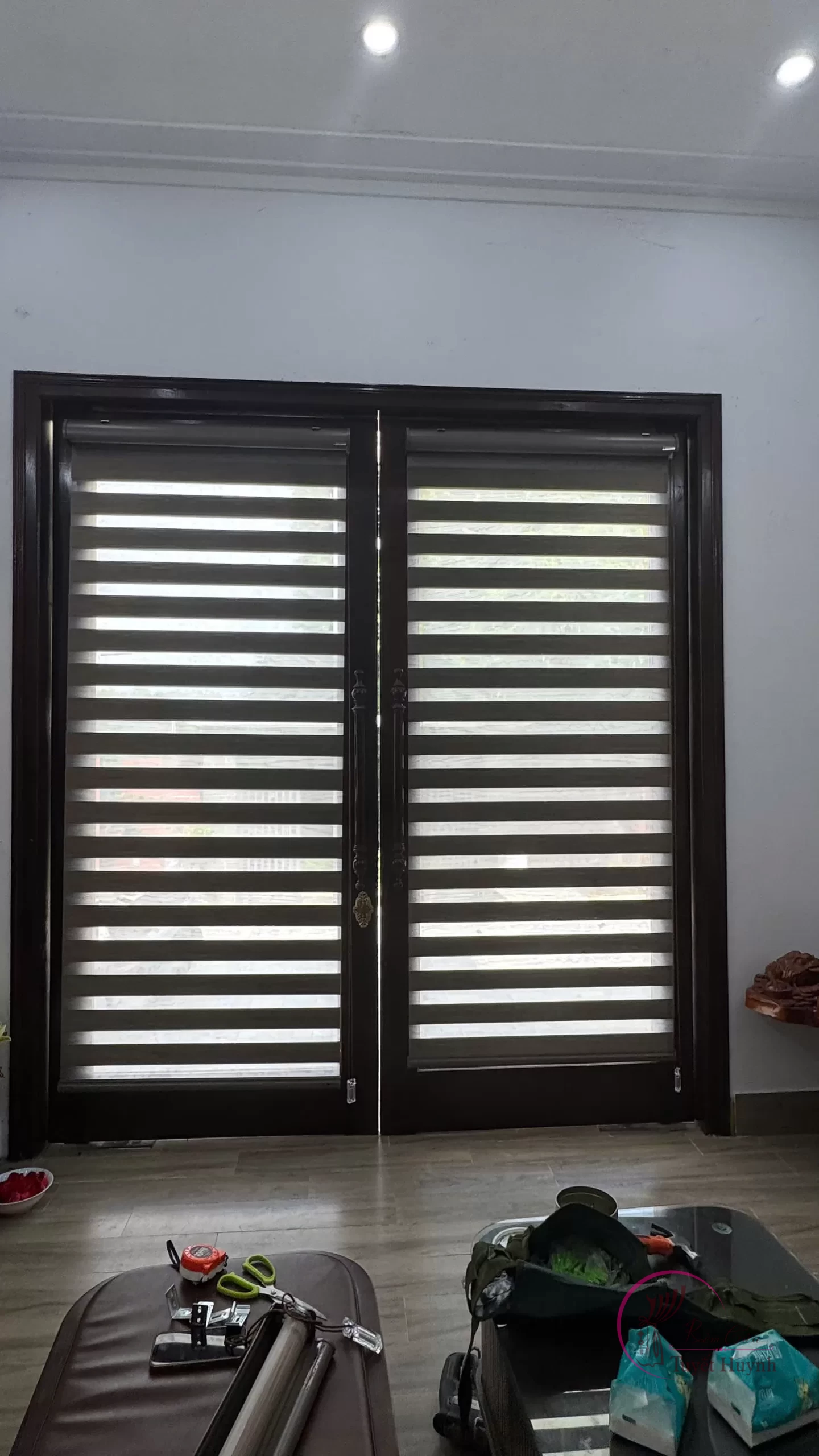 Rèm cầu vồng Hàn Quốc be tối - Hình ảnh 6