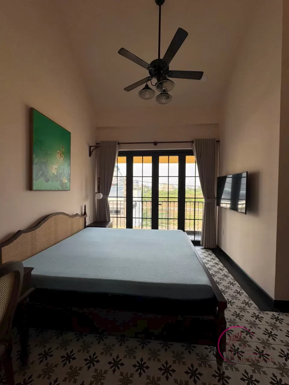 Rèm vải giá rẻ màu mắm tôm - Hình ảnh 2