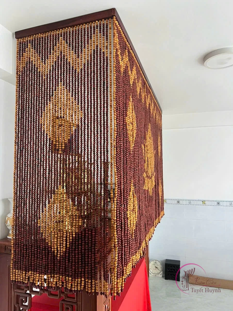 Rèm hạt gỗ TH7-110 - Hình ảnh 2