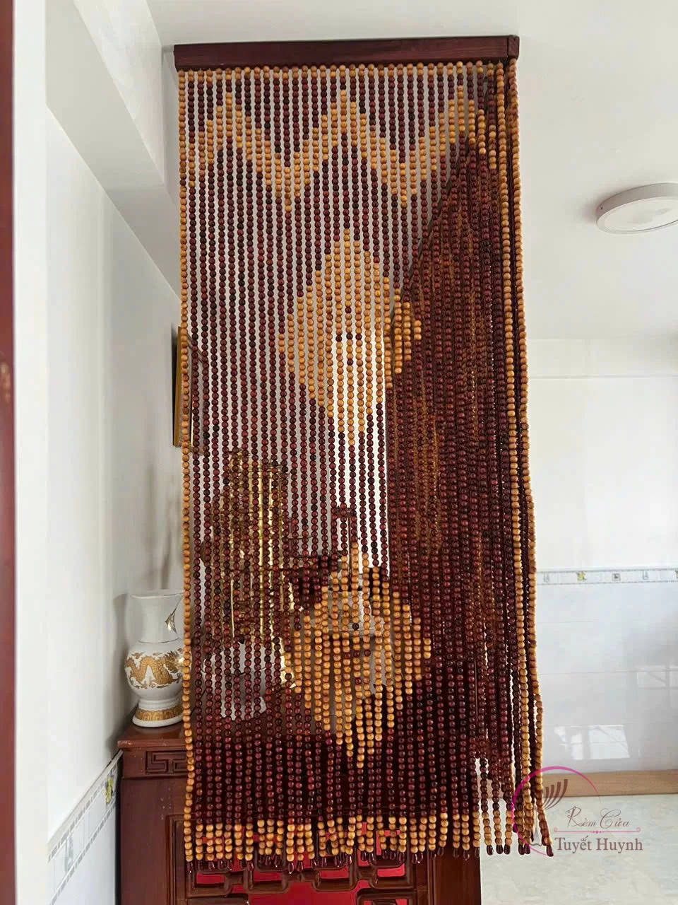 Rèm hạt gỗ TH7-110 - Hình ảnh 4