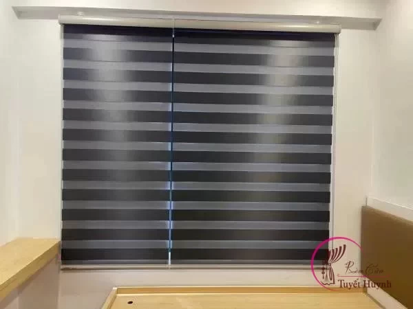 Rèm cầu vồng Hàn Quốc màu ghi sẫm